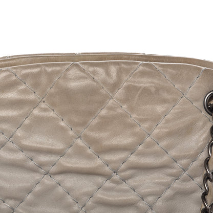 Chanel Iridescent Calfskin Large Just Mademoiselle Grey 8 of 17