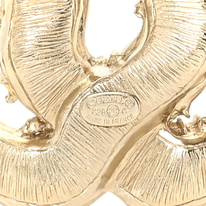 Chanel Crystal CC Camellia Express Brooch Gold 4 of 4