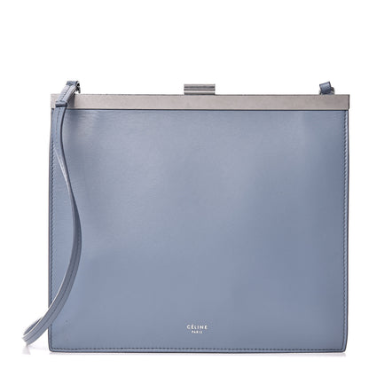 Celine Smooth Calfskin Mini Clasp Bag Medium Blue 1 of 11