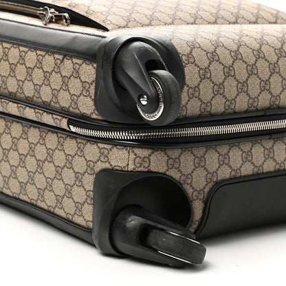 Gucci GG Supreme Monogram Calfskin Carry On Trolley Beige Ebony Black 8 of 11