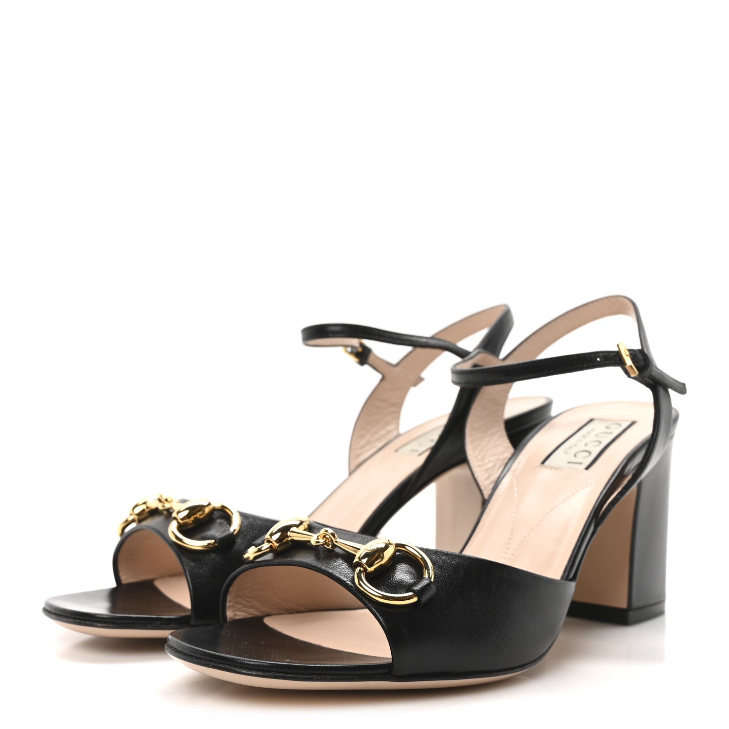 Gucci Malaga Kid Horsebit Lady 75mm Sandals 36.5 Black 4 of 9