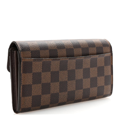Louis Vuitton Damier Ebene Sarah Wallet NM 3 of 7