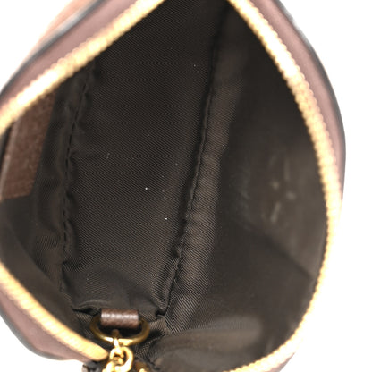 Gucci GG Supreme Monogram Web Ophidia Dome Key Pouch Beige New Acero 5 of 10