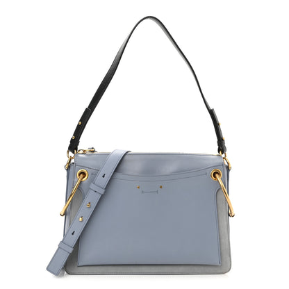 Chloe Calfskin Suede Small Roy Bag Washed Blue 1 of 9