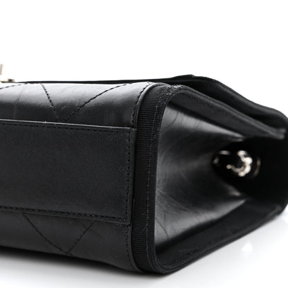 Chanel Crumpled Calfskin Flap Bag Black 10 of 11