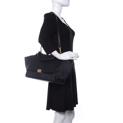 Celine Smooth Calfskin Denim Medium Trapeze Blue 2 of 12