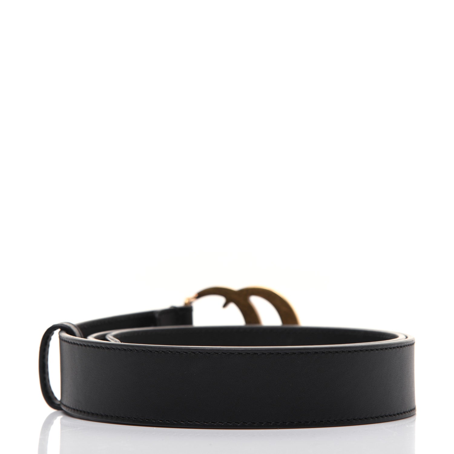 Gucci Calfskin Double G 30mm Belt 85 34 Black 2 of 8