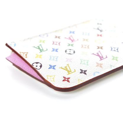 Louis Vuitton Monogram Multicolor Key Pouch White Litchi 6 of 9