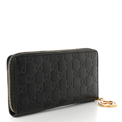 Gucci Guccissima GG Pierce Zip Around Wallet Black 3 of 11