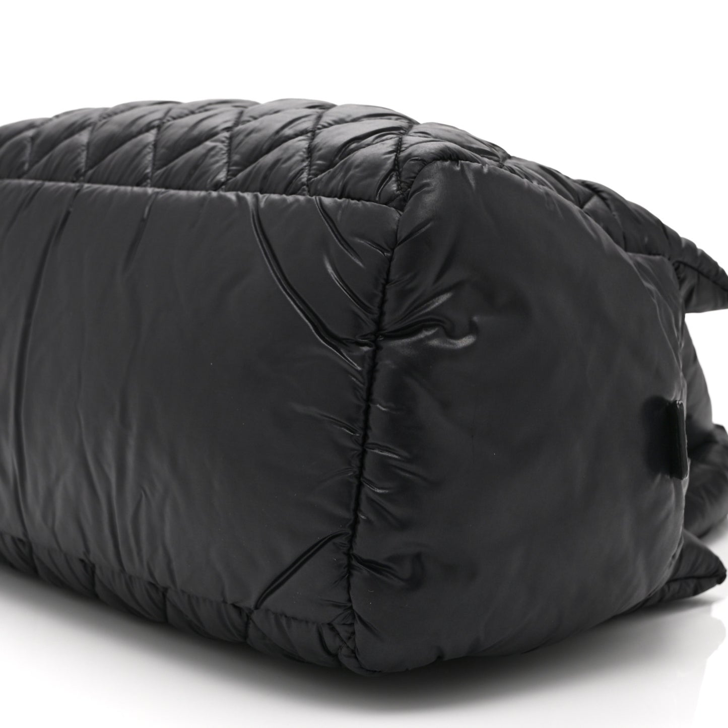 Nylon Coco Cocoon Zipped Tote Black