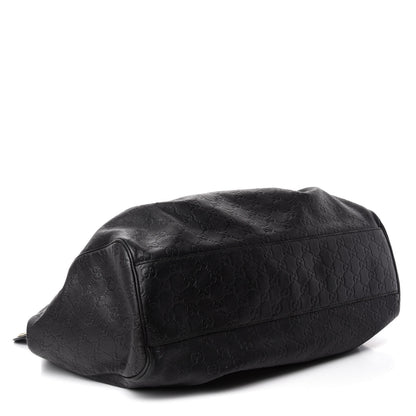Gucci Guccissima Large Sukey Tote Black 4 of 17