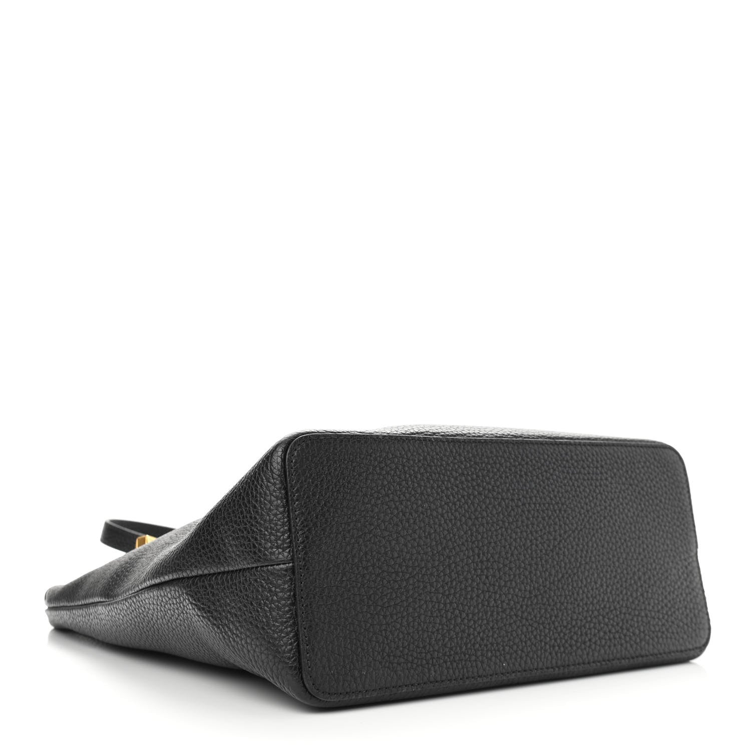 Tom Ford Pebbled Calfskin Zip Shoulder Bag Black 4 of 10