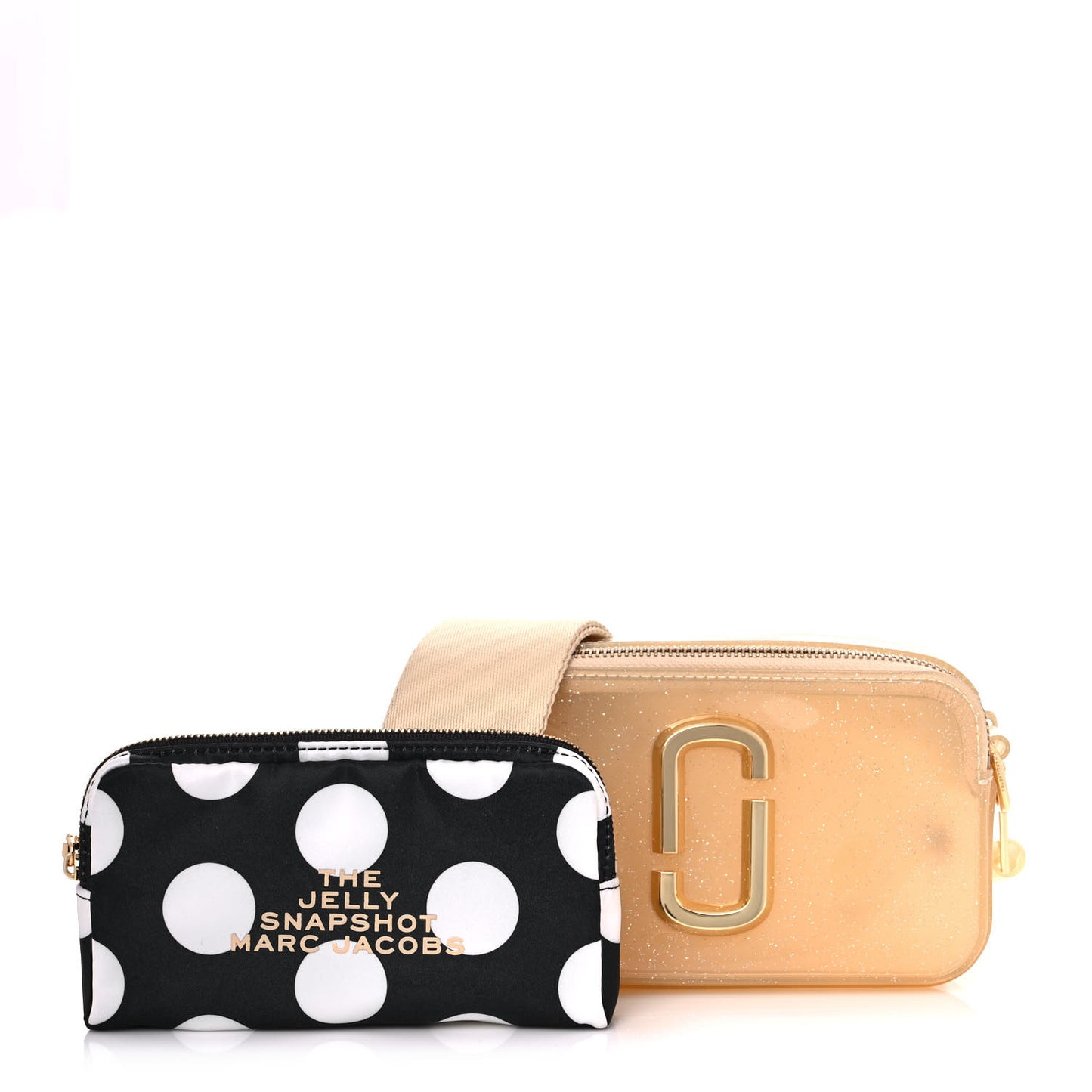 Jelly Glitter Small Snapshot Camera Bag Gold Silver