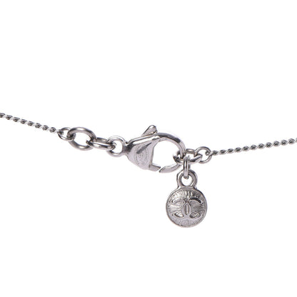 Chanel Crystal Bead CC Star Necklace Silver 6 of 7