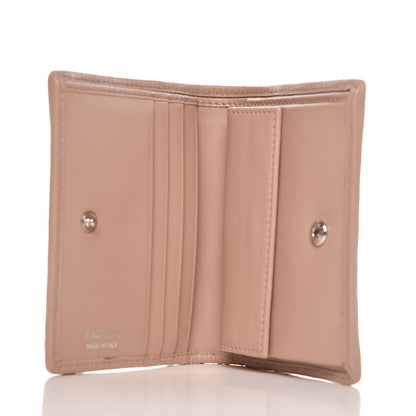 Prada Soft Calfskin Impunture Diagramme Wallet Cipria 5 of 7