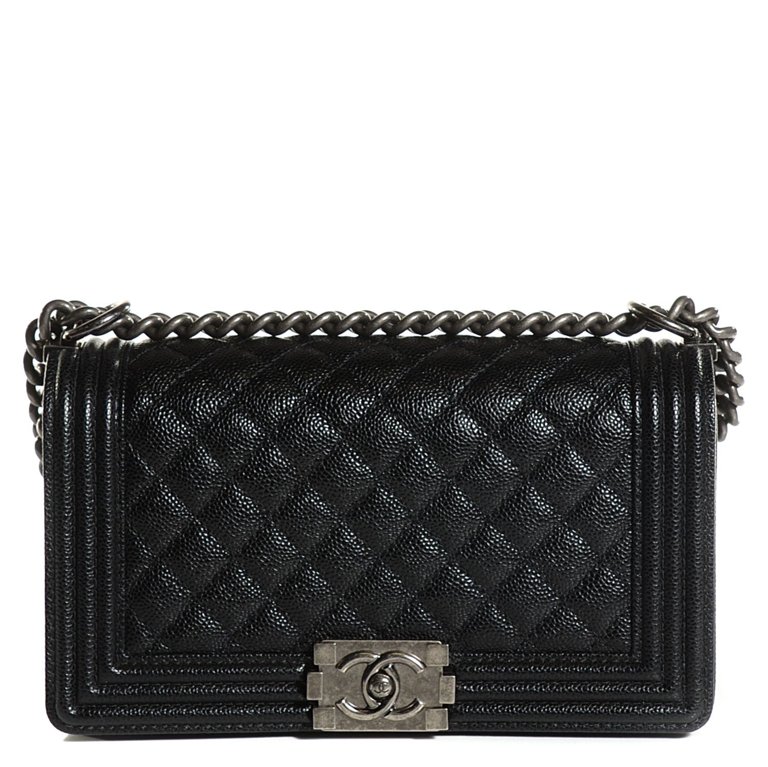 Chanel Caviar Quilted Medium Boy Flap Black 1 of 7
