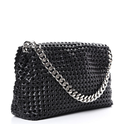 Stella McCartney Eco Alter Nappa Weaved Becks Shoulder Bag Black 2 of 9