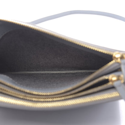 Celine Lambskin Small Trio Crossbody Bag Storm 7 of 13