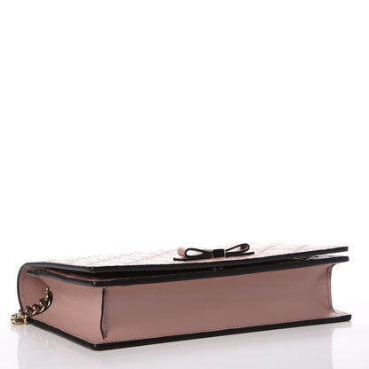 Gucci Guccissima Signature Bowy Chain Wallet Dark Cipria 4 of 7