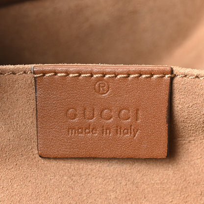 Gucci GG Supreme Monogram Calfskin Small Padlock Tote Beige Ebony Tuscany 6 of 10