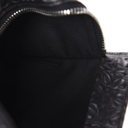 Loewe Calfskin Embossed Repeat T Pouch Black 9 of 10