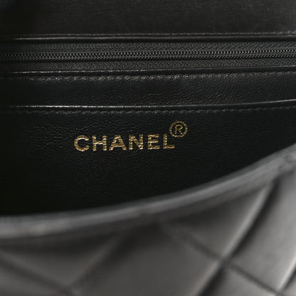 Chanel Lambskin Quilted Medium Kelly Flap Bag Black 6 of 10