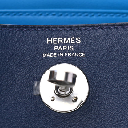 Hermes Swift Verso Mini Lindy 20 Bleu Navy Bleu Frida 6 of 9