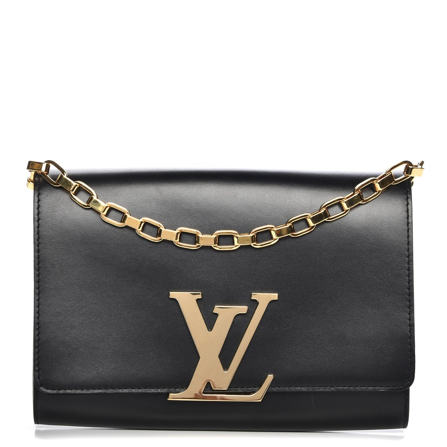 Calfskin Chain Louise GM Black