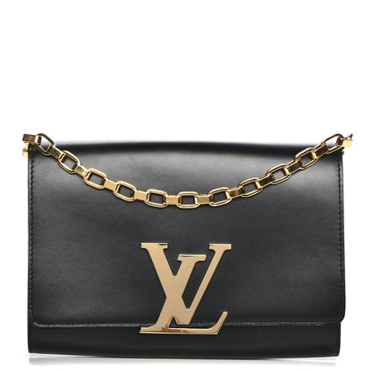 Louis Vuitton Calfskin Chain Louise GM Black 1 of 6