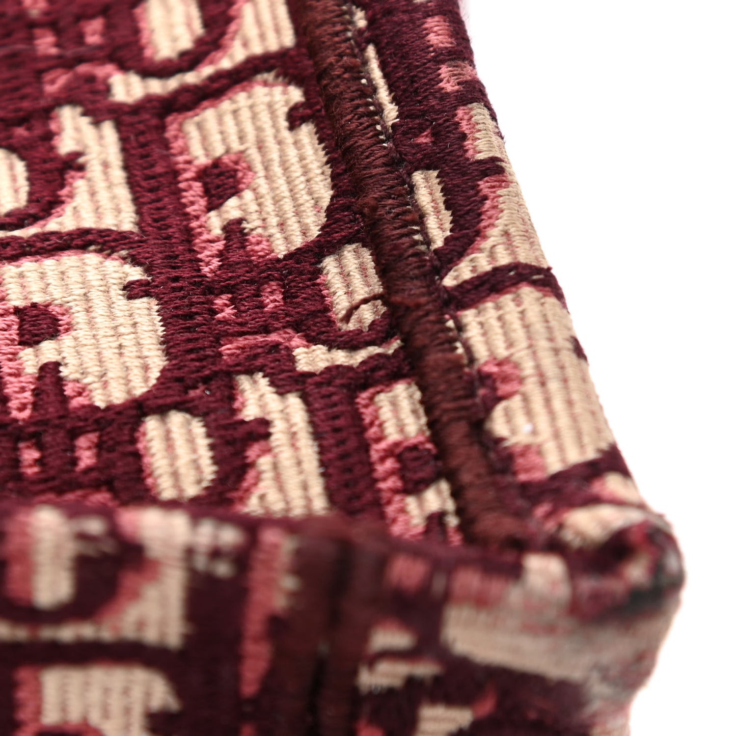 Oblique Medium Book Tote Burgundy Multicolor