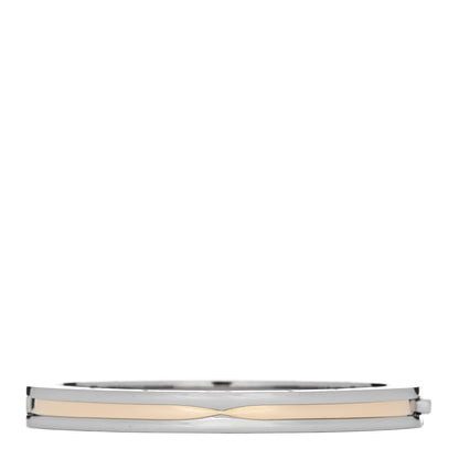 Bulgari 18K Yellow Gold Stainless Steel B.Zero1 Bangle Bracelet 2 of 5