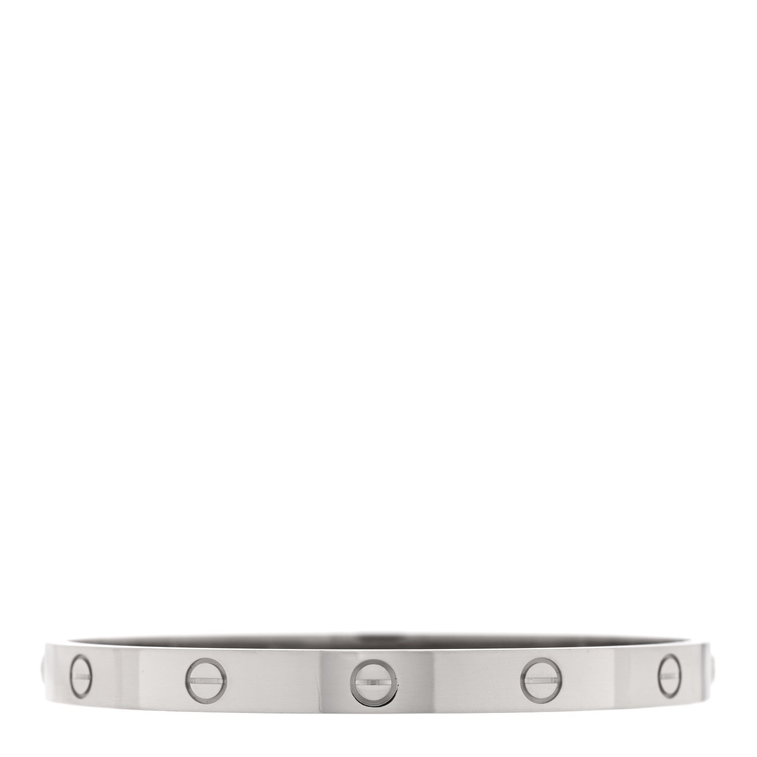 Cartier 18K White Gold LOVE Bracelet 19 1 of 7