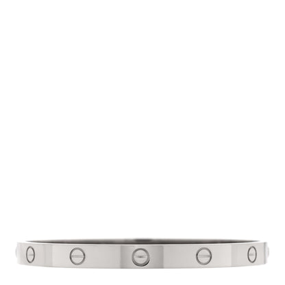 Cartier 18K White Gold LOVE Bracelet 19 1 of 7