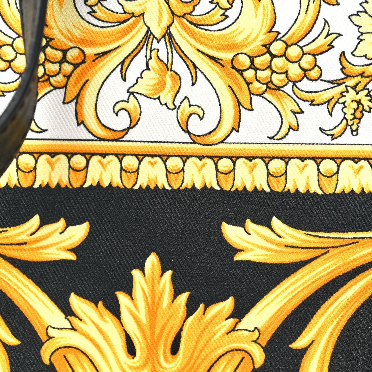 Versace Nylon Baroque Print Crossbody Black White 7 of 9