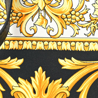 Versace Nylon Baroque Print Crossbody Black White 7 of 9
