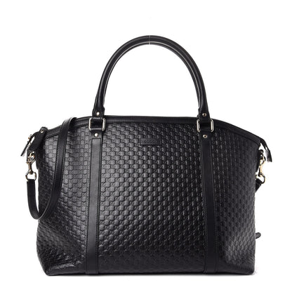 Gucci Soft Microguccissima Large Dome Satchel Black 1 of 15