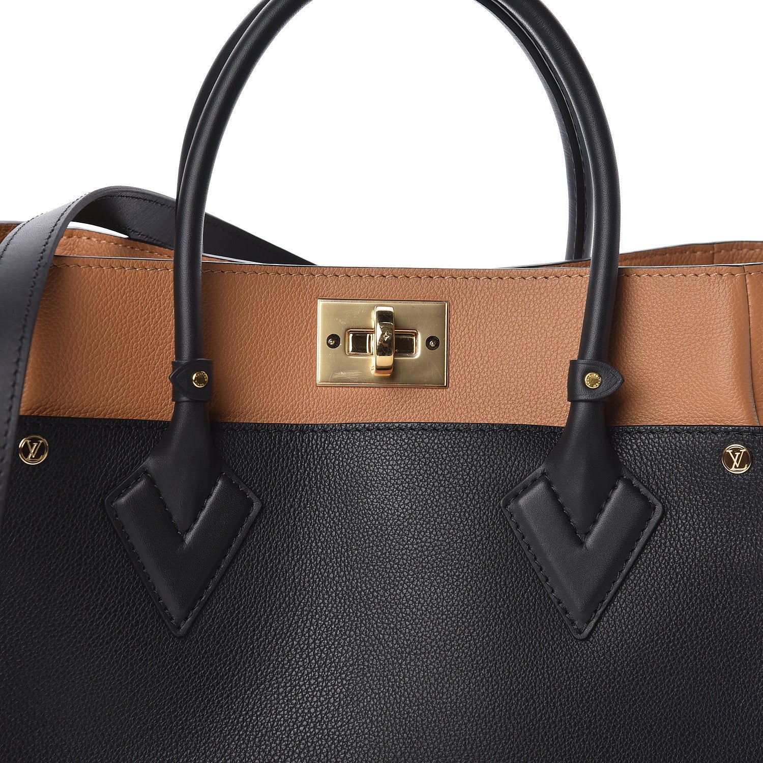 Louis Vuitton Calfskin Monogram On My Side Black 9 of 10