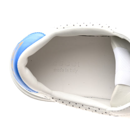 Gucci Calfskin Web Perforated Womens Platform 55mm Sneakers 39.5 White Bright Splash 6 of 11