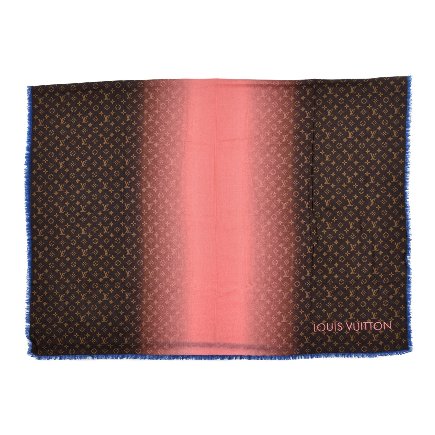 Louis Vuitton Wool Monogram Telling Stole Rose Corail 1 of 4