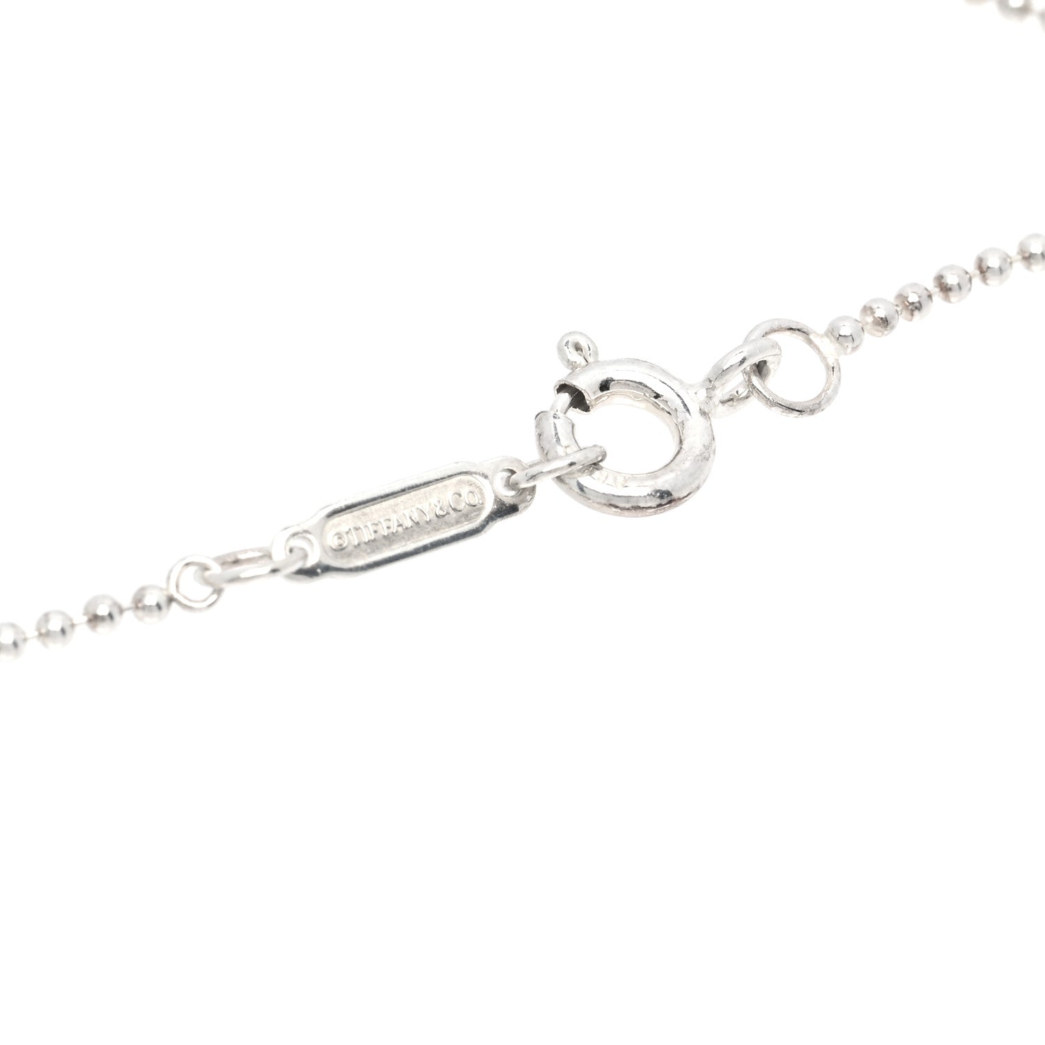 Tiffany Sterling Silver 1.2mm Bead Chain Necklace 16" 4 of 6