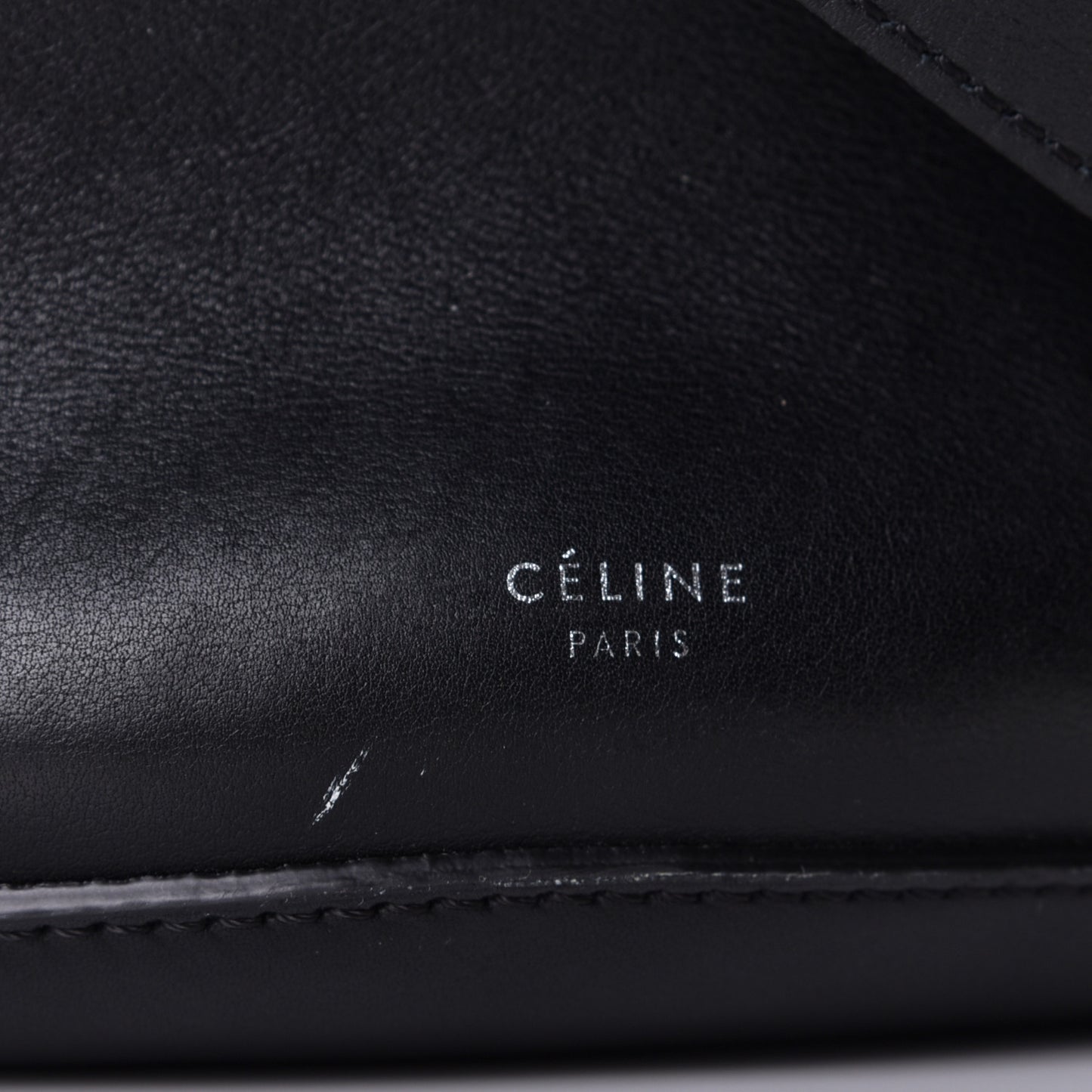 Smooth Calfskin Long Strap Big Bucket Bag Black