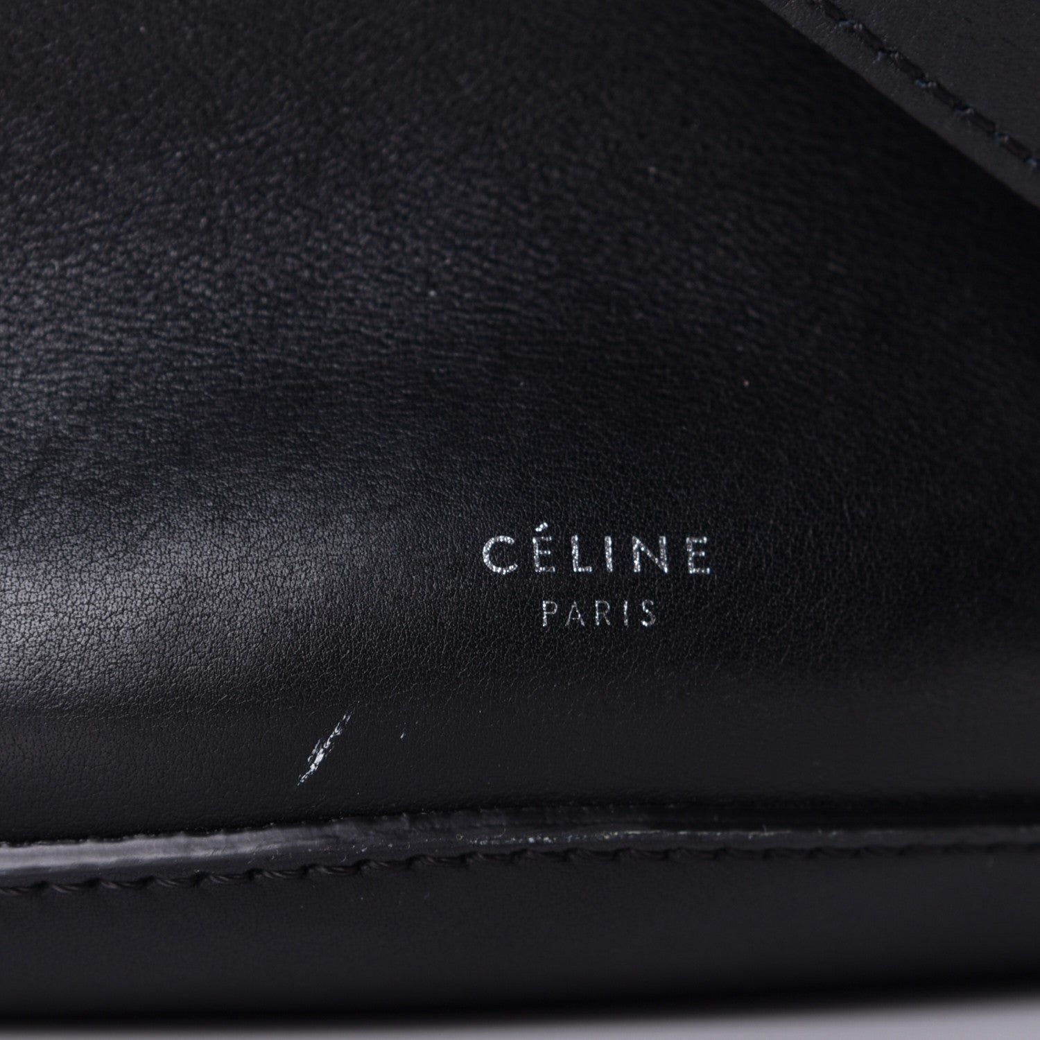 Celine Smooth Calfskin Long Strap Big Bucket Bag Black 6 of 8