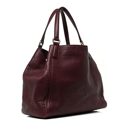 Gucci Pebbled Calfskin Medium Soho Shoulder Bag Bordeaux 3 of 24