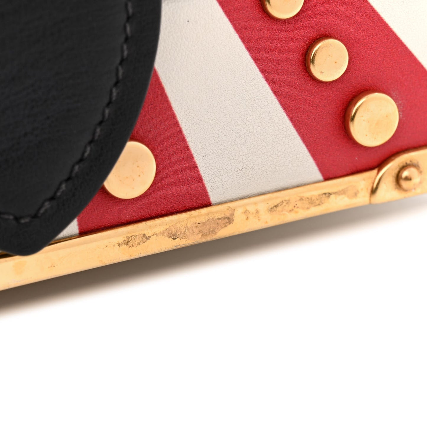 City Calf Saffiano Studded Cahier Bag Blue Fuoco