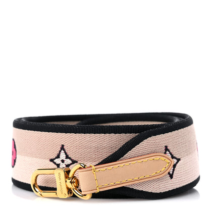 Louis Vuitton Jacquard Speedy Bandouliere 20 Shoulder Strap Black 1 of 3