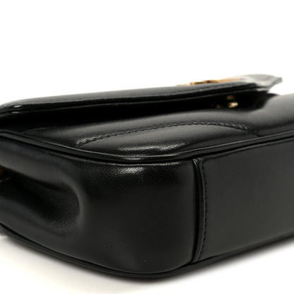 Saint Laurent Lambskin Chevron Quilted Mini Loulou Black 12 of 13