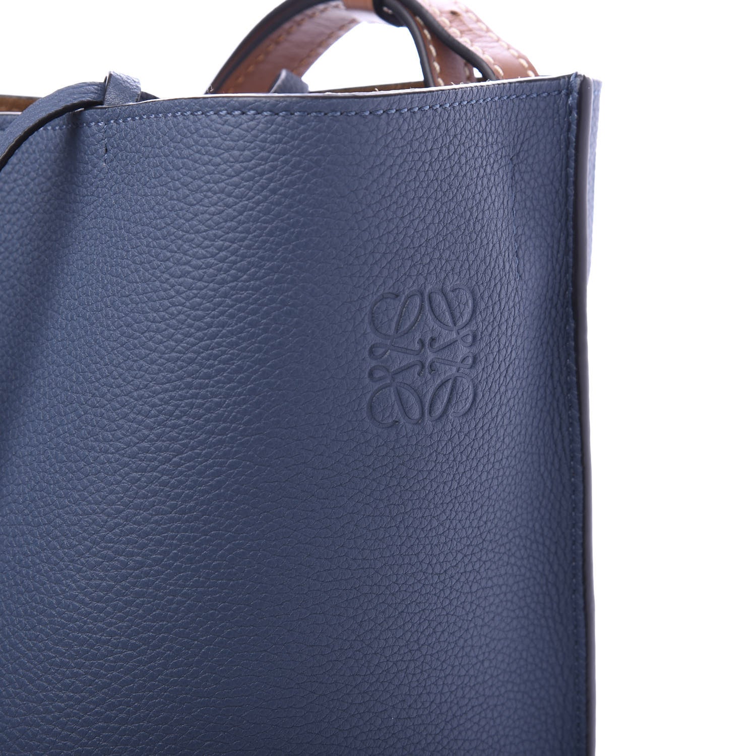 Loewe Calfskin Gate Bucket Bag Steel Blue 8 of 8