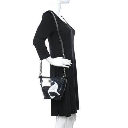 Chanel Crumpled Calfskin PVC Bucket Bag Black 2 of 10