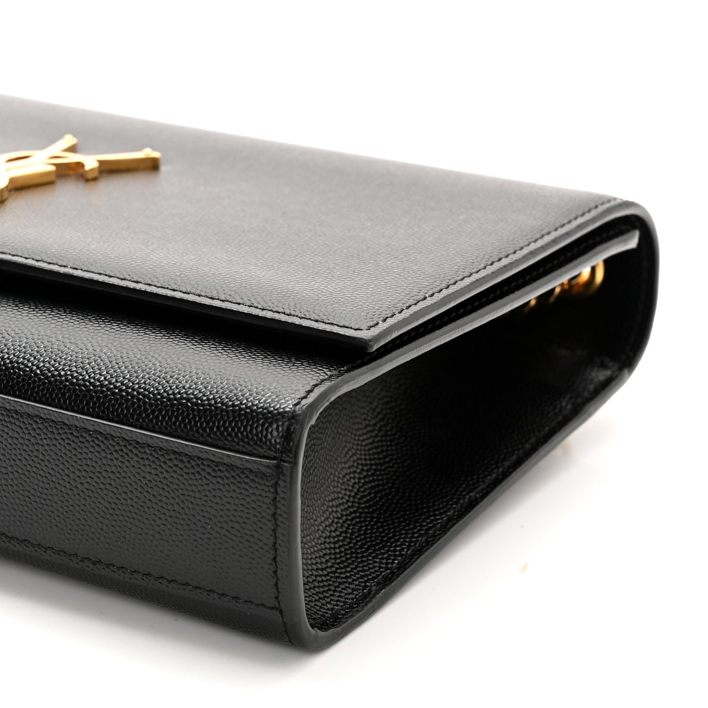Grain De Poudre Medium Classic Monogram Kate Satchel Black