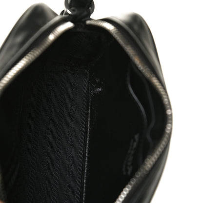 Prada Soft Calfskin Diagramme Crossbody Bag Black 12 of 14